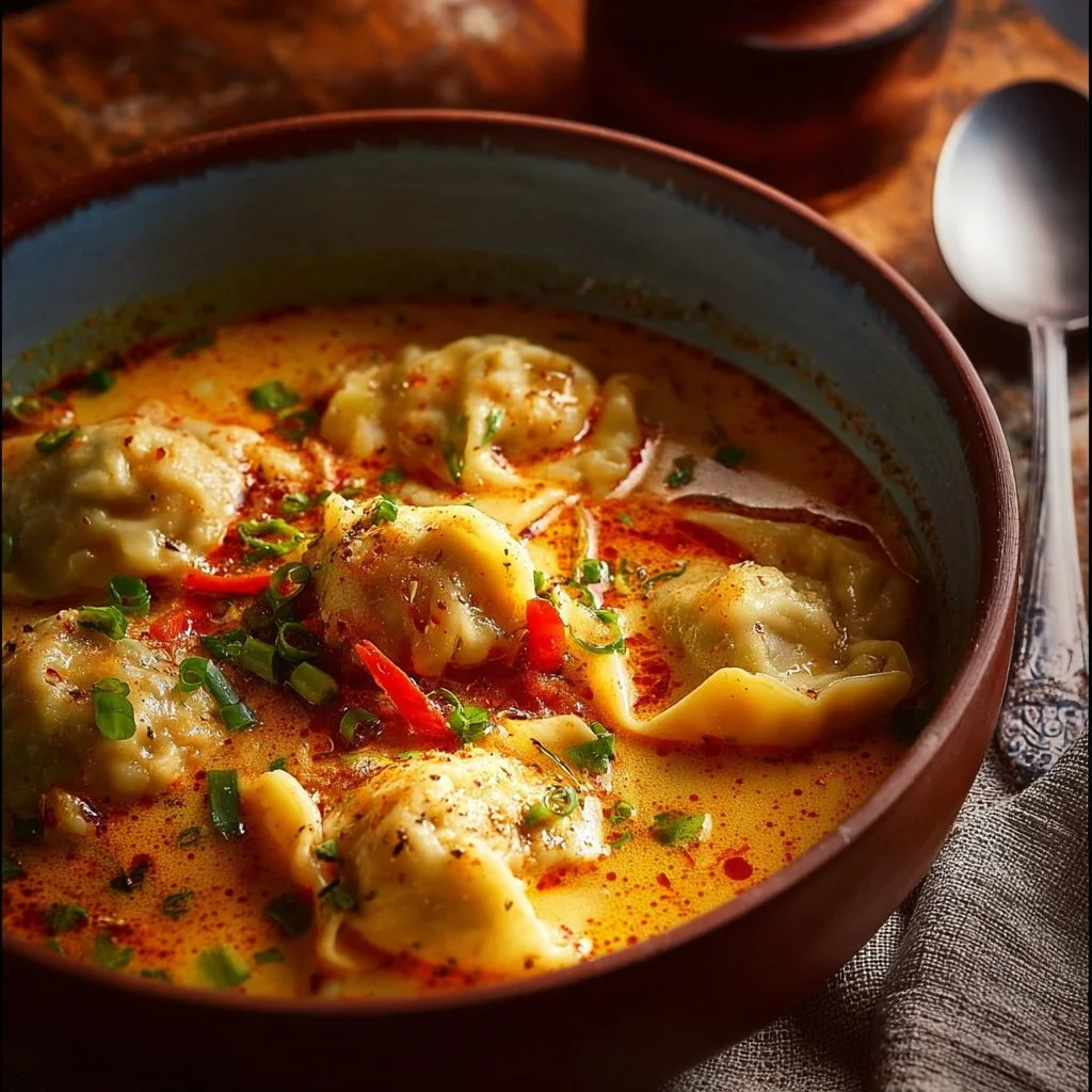 Coconut Curry Soup with Dumplings