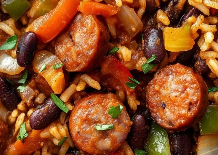 Black Beans and Rice with Sausage