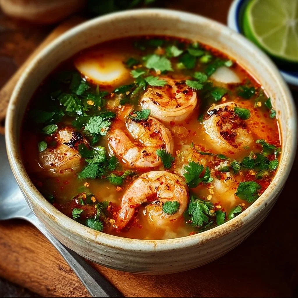 Quick and Spicy Shrimp Soup