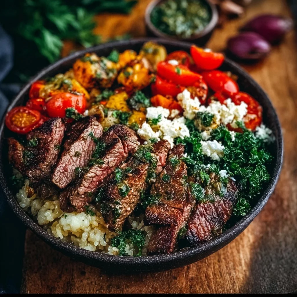 Mediterranean Steak Bowl Recipe