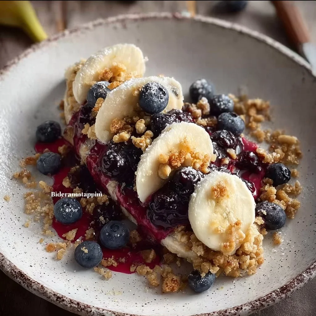 Blueberry Crumble Banana Split