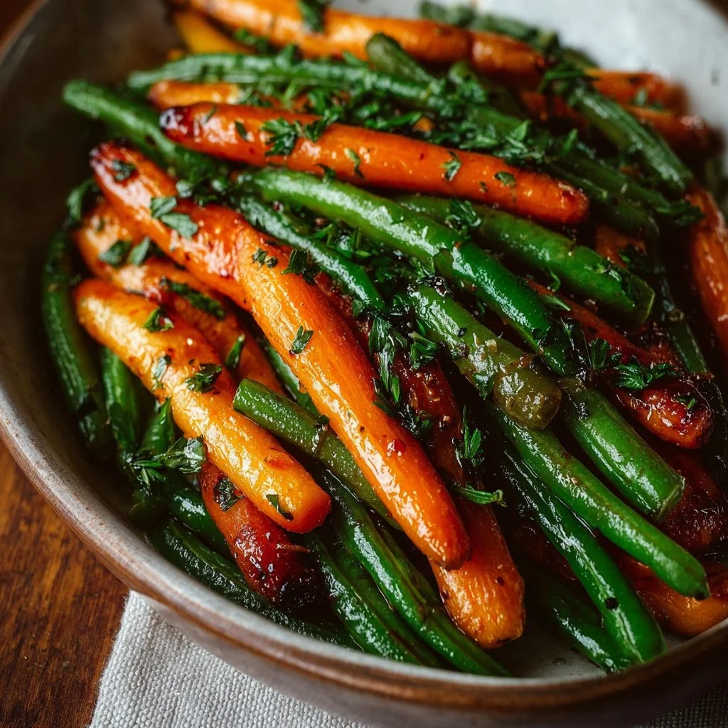 Honey Glazed Carrots & Green Beans