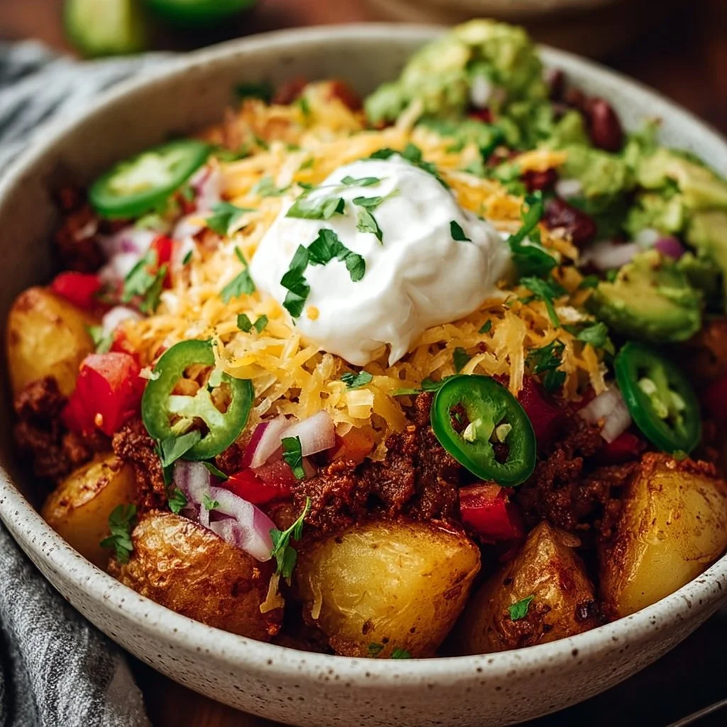 Loaded Potato Taco Bowl