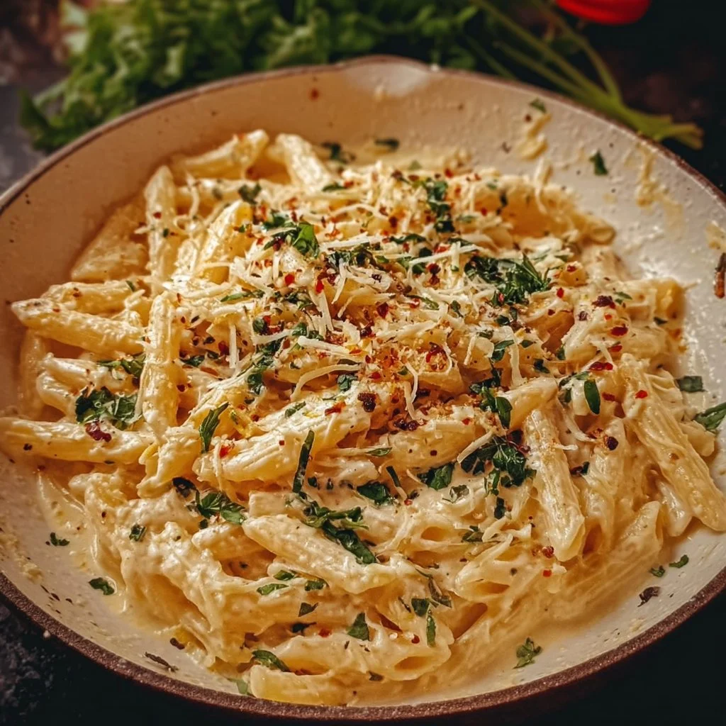 One Pot Creamy Garlic Pasta