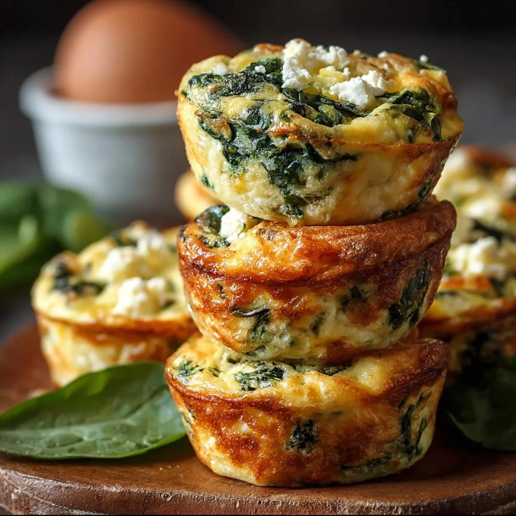 Egg Muffins with Spinach and Feta