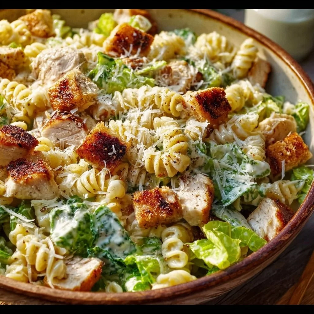 30-Minute Chicken Caesar Pasta Salad