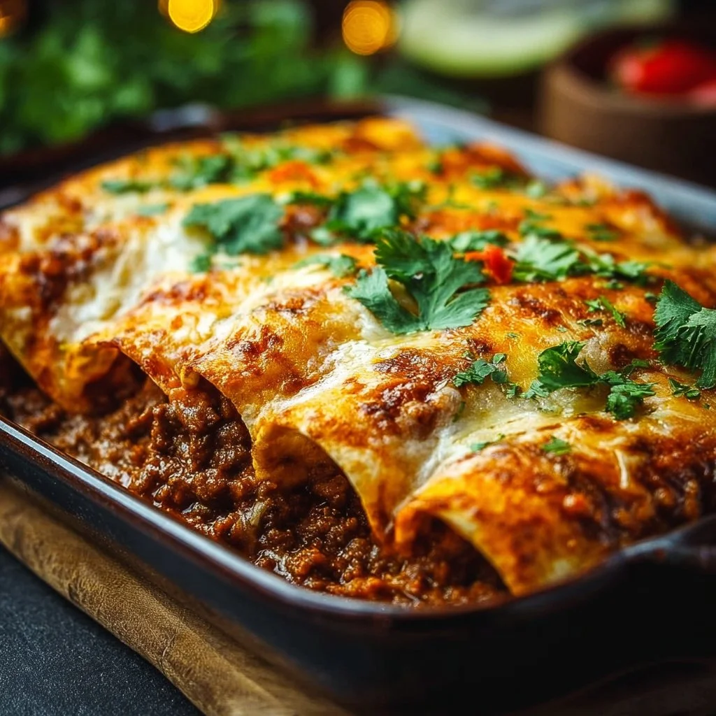 Ground Beef Enchiladas