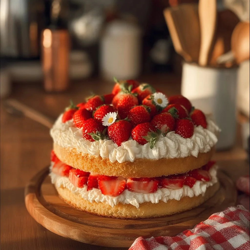 Strawberry Shortcake Cake