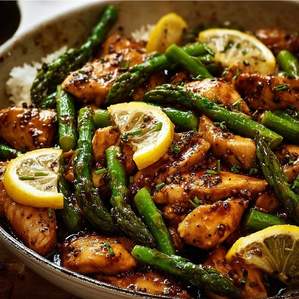 Lemon Chicken Asparagus Stir-Fry