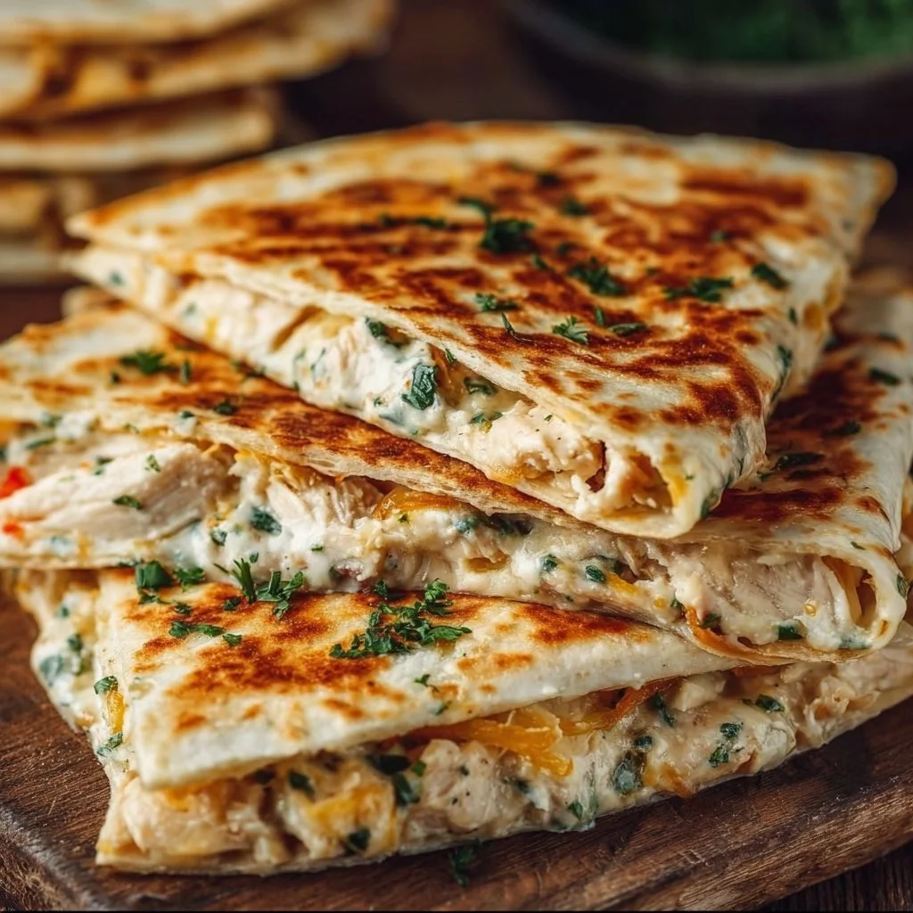 High-Protein Chicken Ranch Quesadilla