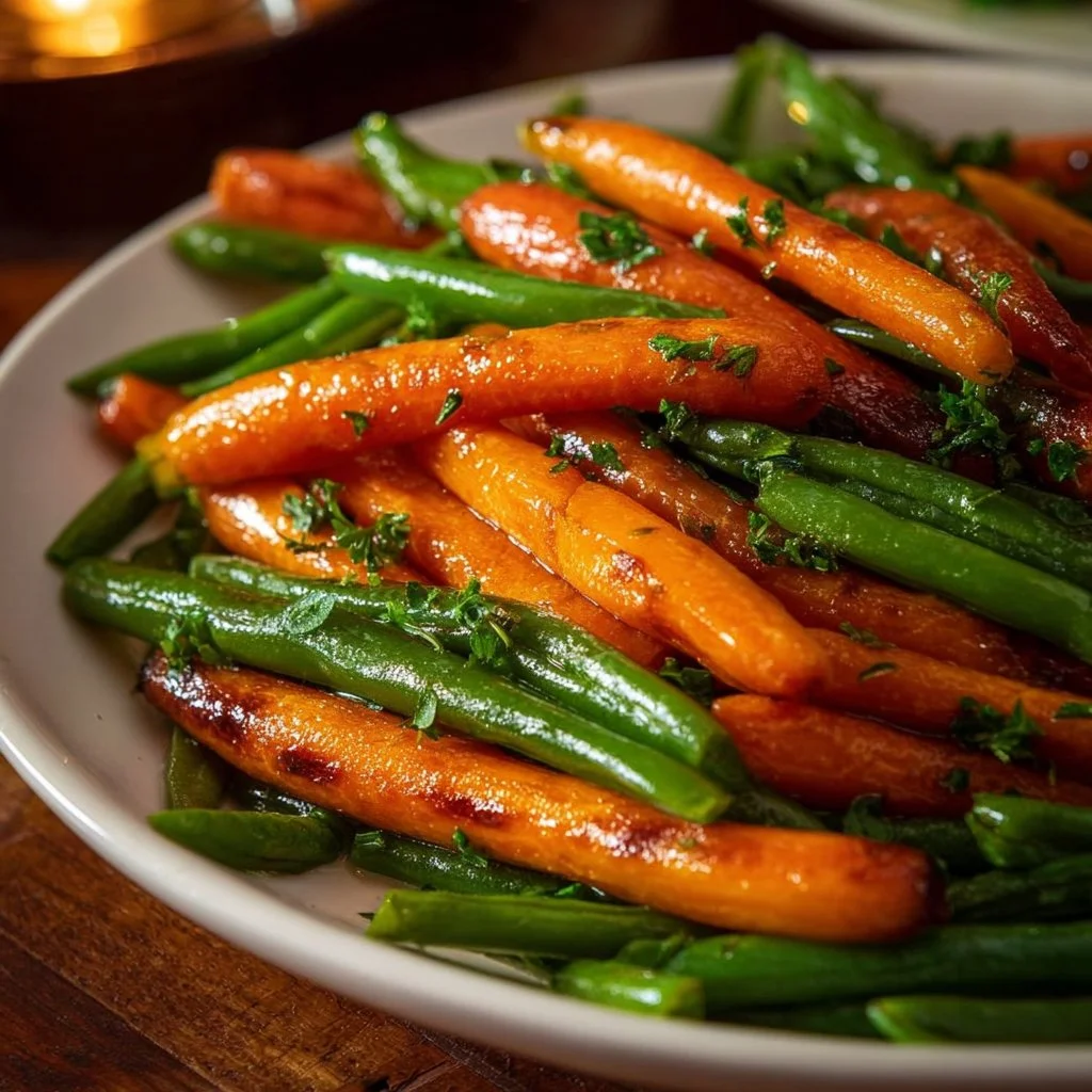 Honey Glazed Carrots & Green Beans