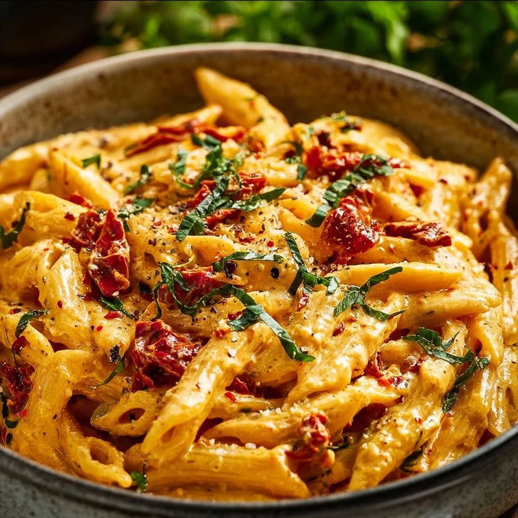 Creamy Vegan Sun-Dried Tomato Pasta