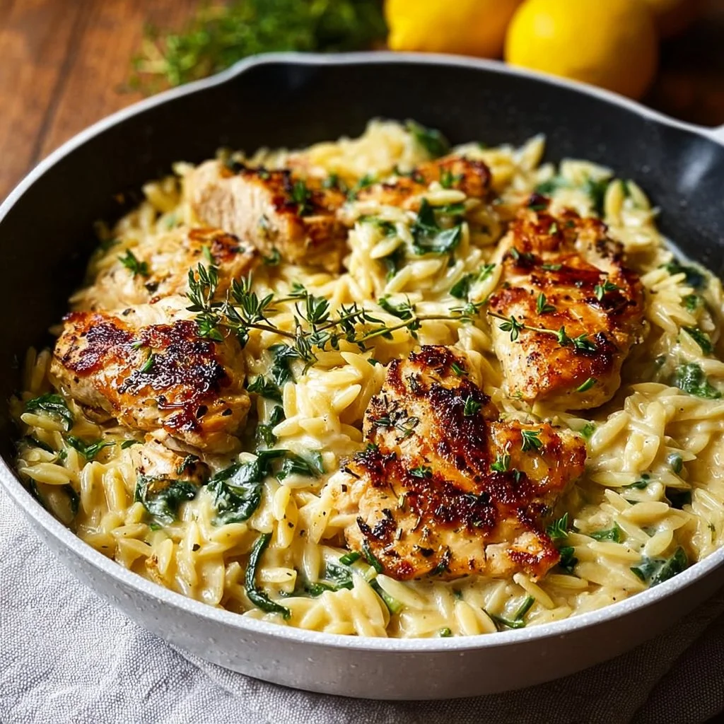 Lemon Chicken Orzo