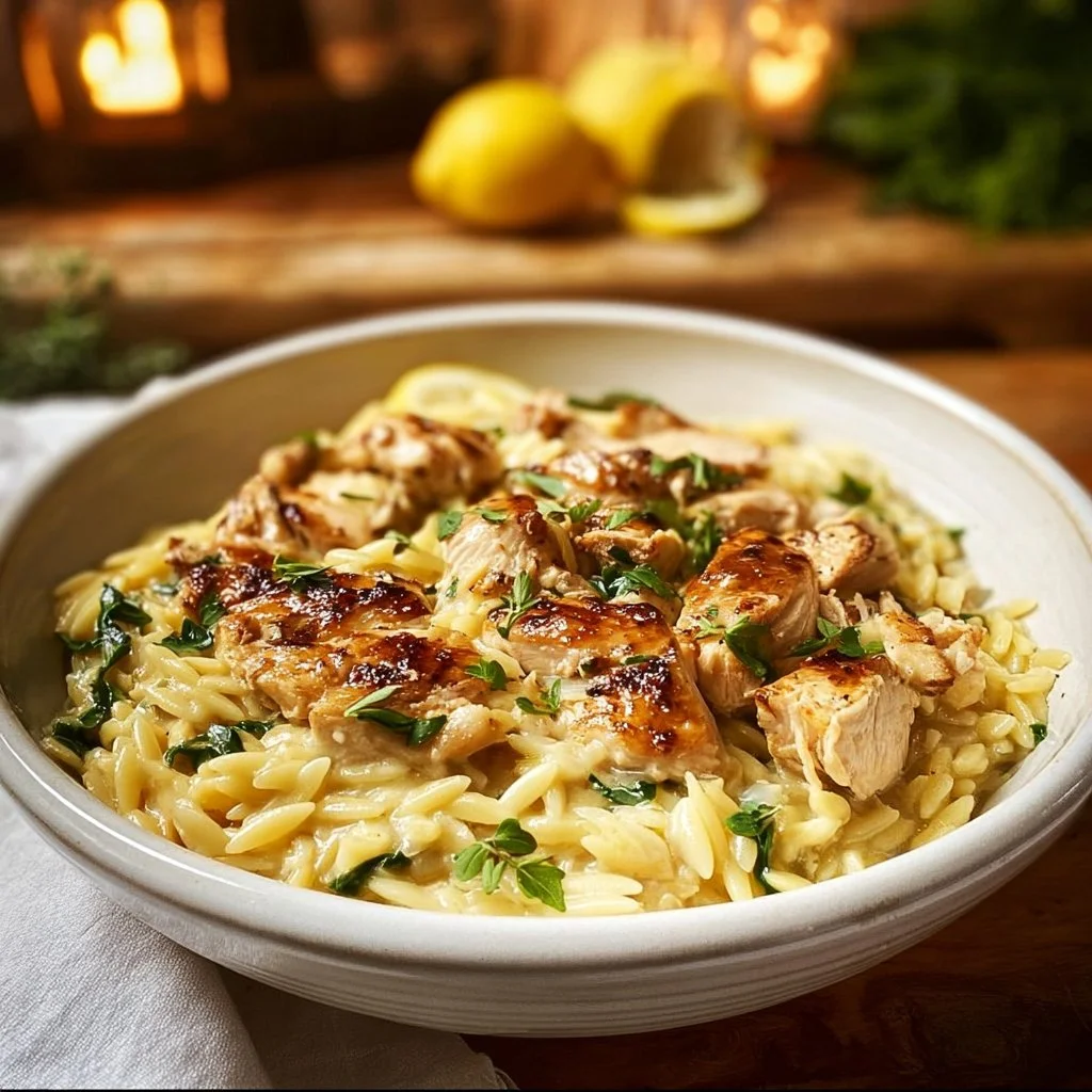 Lemon Chicken Orzo