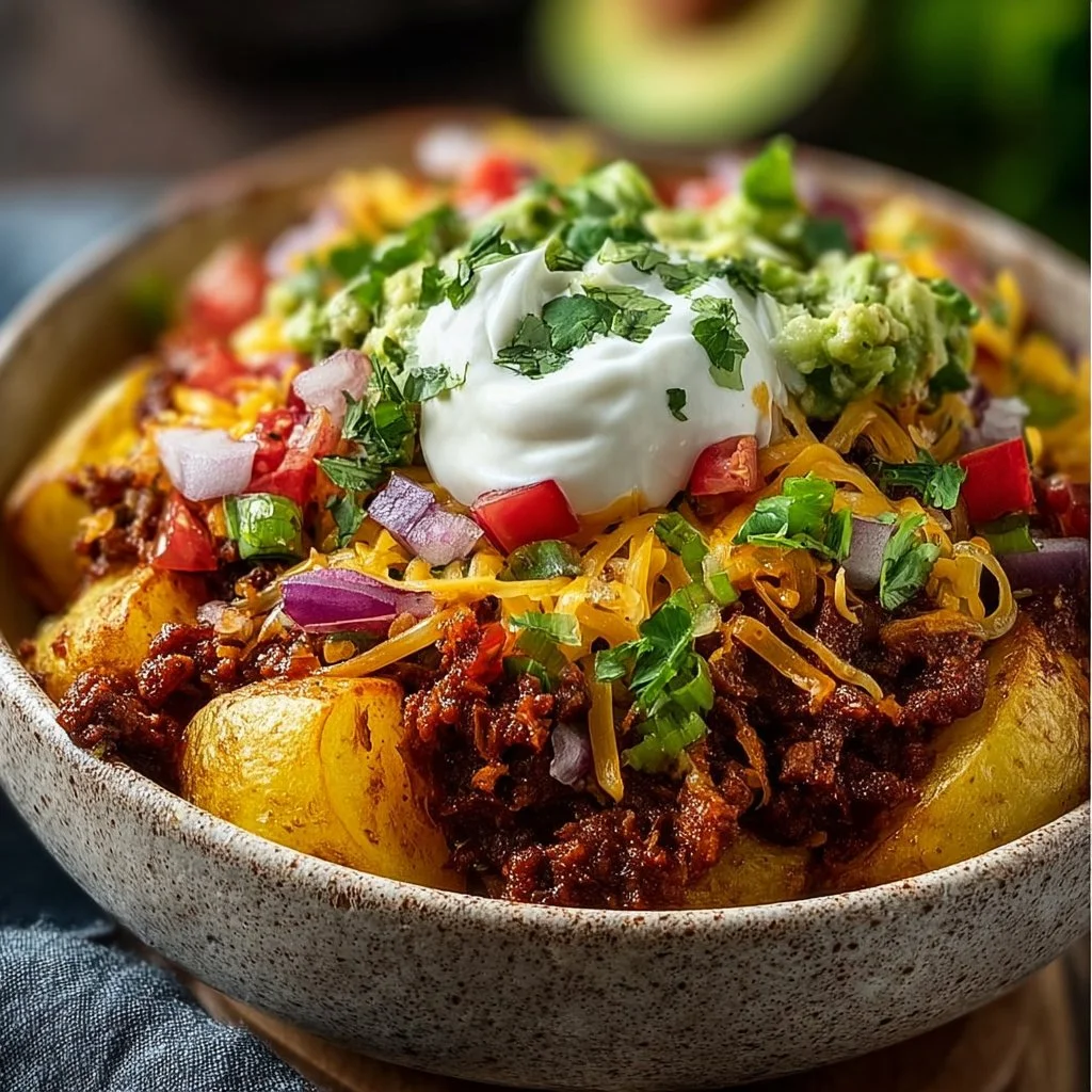 Loaded Potato Taco Bowl