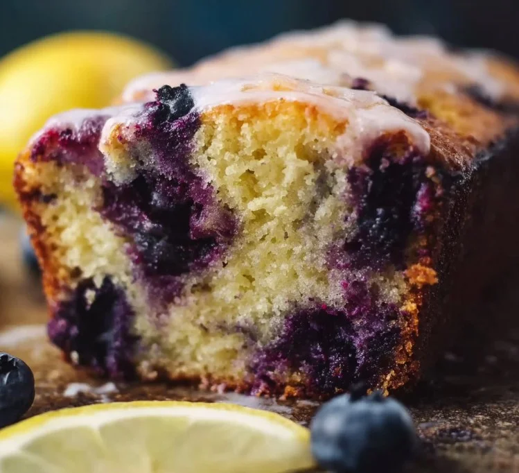 Soft and Moist Lemon Blueberry Yogurt Cake