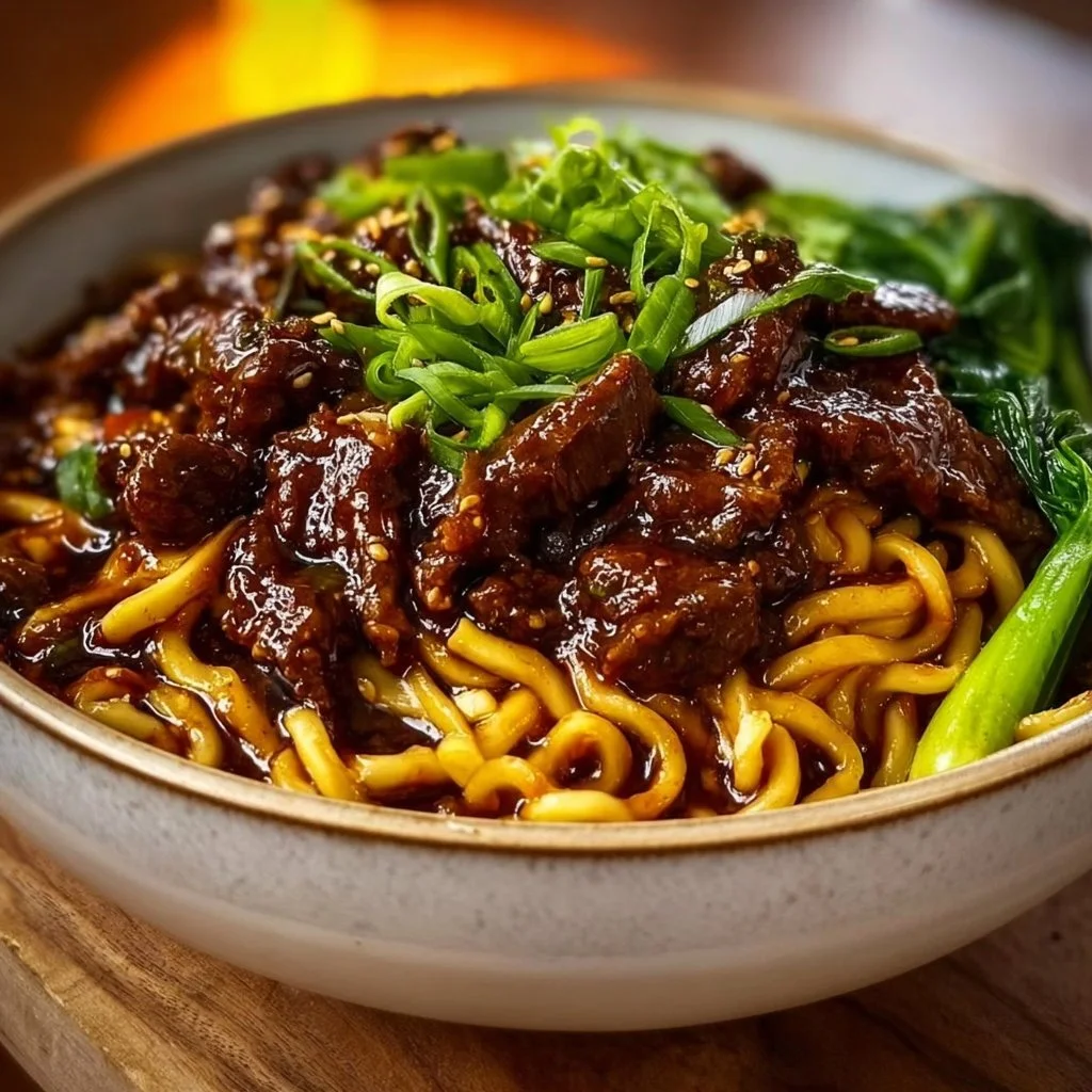 Sticky Beef Noodles