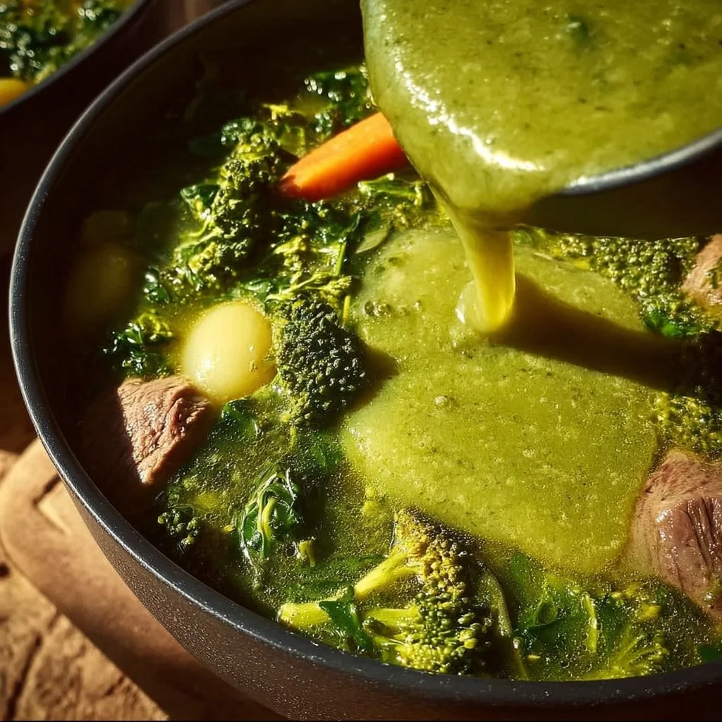 Super Green Sheet Pan Soup