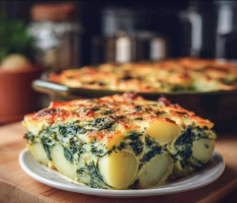 Spinach and Potato Casserole