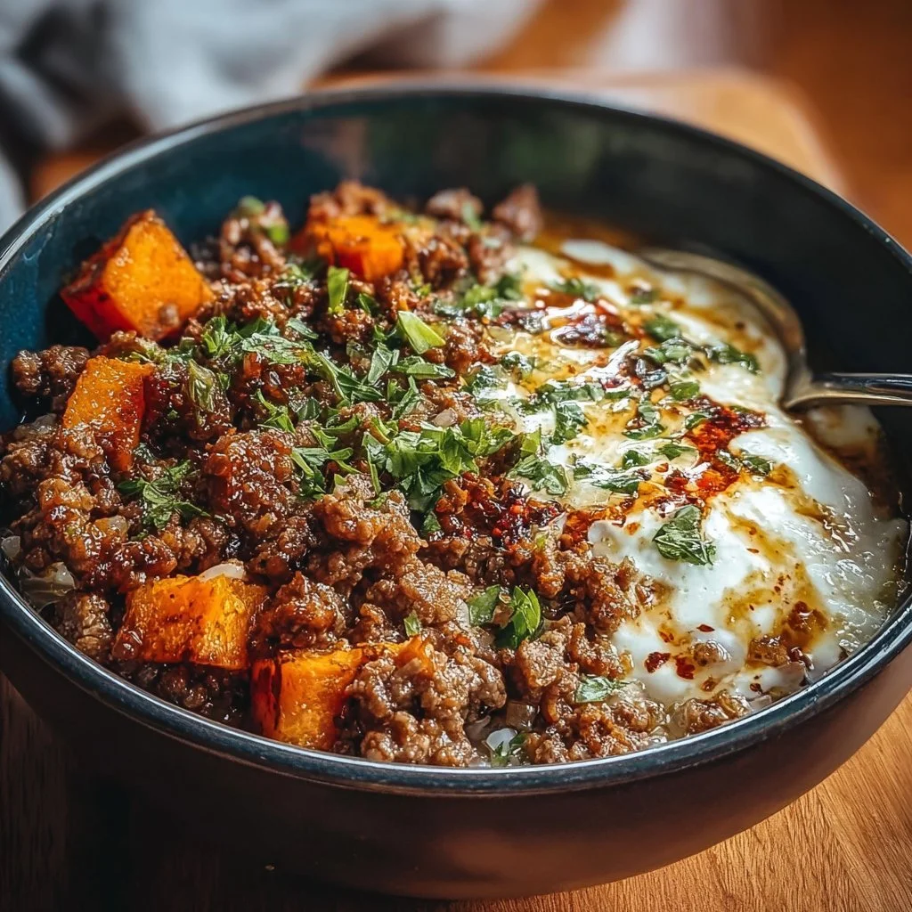 Viral Ground Beef Hot Honey Bowl